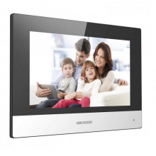 Post interior VideoInterfon IP 7" touchscreen, negru-argintiu, Hikvision DS-KH6320-WTE1