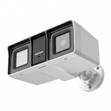 Camera supraveghere analog HIKVISION Dual Light - 2MP, lentila 2.8mm, IR 60m, WL 60m, TVI/AHD/CVI/CVBS, Mic. - DS-2CE18D0T-LFS-2.8mm