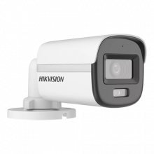 ColorVu, Dual Light - Camera analog 2MP, lentila 2.8mm, IR 20m, WL 20m, TVI/AHD/CVI/CVBS, Mic., IP67 - HIKVISION DS-2CE10DF0T-LFS-2.8mm