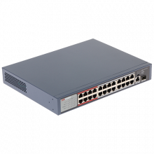 Switch 24 porturi PoE, 2 porturi uplink - HIKVISION DS-3E0326P-E-M