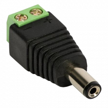 Conector de alimentare tata, 12V, cu surub