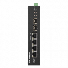 Switch 4 porturi Gigabit PoE, 2 porturi uplink SFP - HIKVISION DS-3T0506HP-E-HS