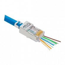 Mufa RJ-45 FTP Cat.5e EZ Passthrough ecranata (100 buc) RJ45M-CAT5-EZ