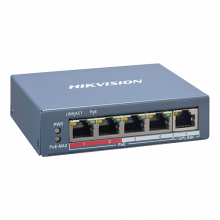 Switch 4 porturi PoE, 1 port uplink RJ45, SMART Management - HIKVISION DS-3E1105P-EI