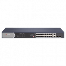 Switch 20 porturi Gigabit fara management, Hi PoE, 2 x RJ45, 2 x SFP 225W - HIKVISION DS-3E0520HP-E