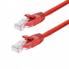 Patch cord Gigabit UTP cat6, LSZH, 0.15m, rosu - ASYTECH Networking TSY-PC-UTP6-015M-R